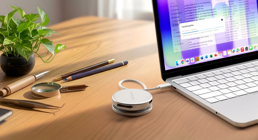 Satechi OntheGo 5-in-1 Multiport Adapter - adapter do urządzeń mobilnych USB-C/USB-A/HDMI 4K/czytnik kart SD/USB-C PD srebrny