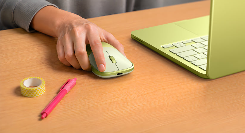 Satechi Slim EX Mouse - mysz bezprzewodowa do dwóch urządzeń żółta