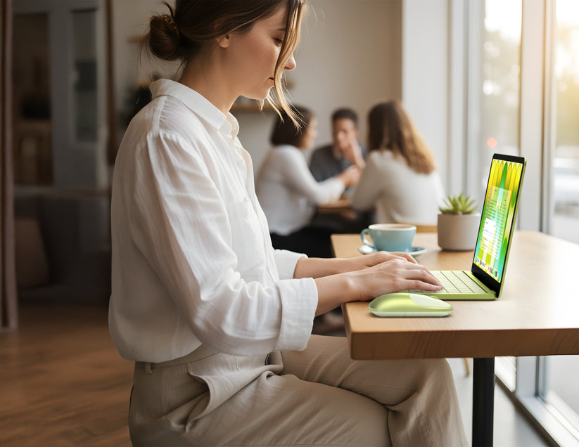 Satechi Slim EX Mouse - mysz bezprzewodowa do dwóch urządzeń żółta