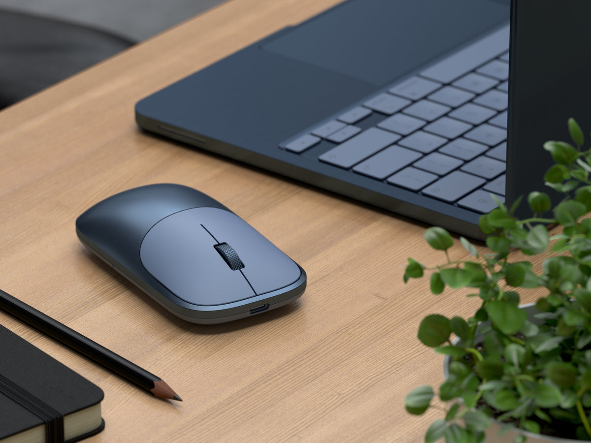 Satechi Slim EX Mouse - mysz bezprzewodowa do dwóch urządzeń indygo