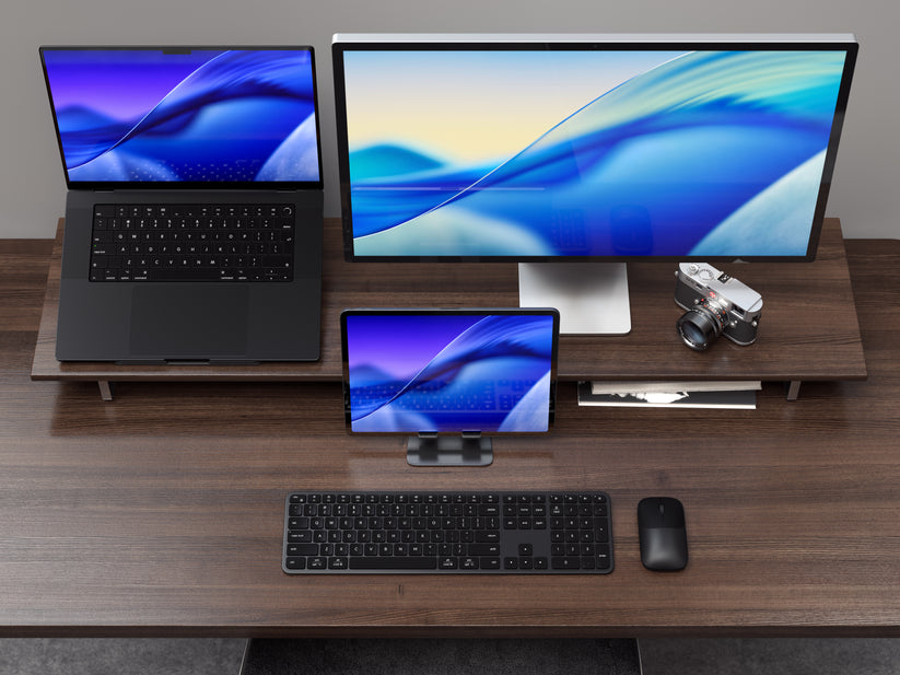 Satechi Slim EX3 - klawiatura BT do trzech urządzeń z przełącznikiem trybu Mac/Windows space black
