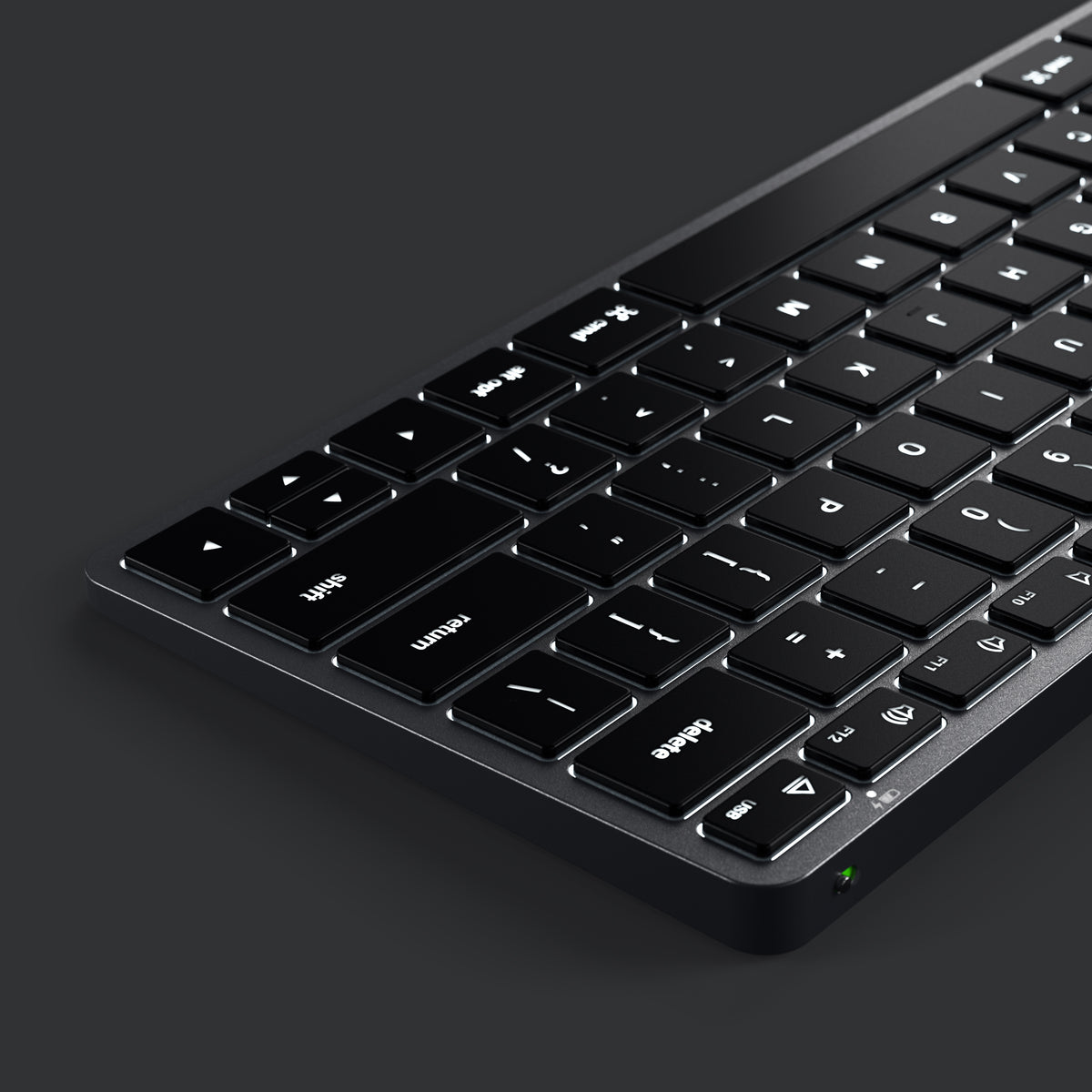 Satechi Slim X1 - klawiatura BT do trzech urządzeń USB-C space black