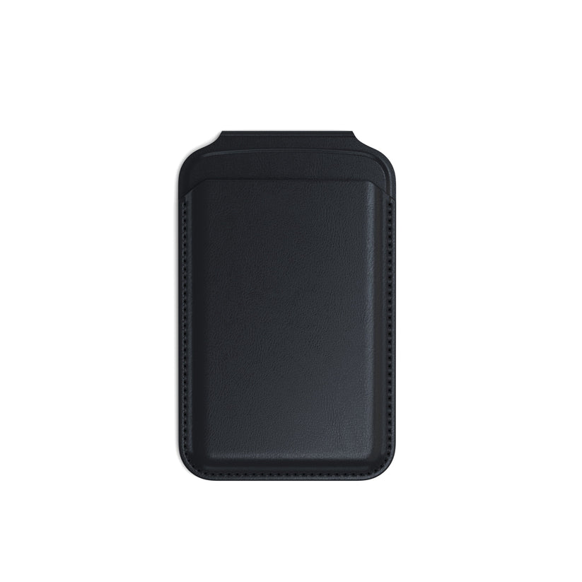 Satechi Vegan-Leather Wallet Stand - portfel i podstawka do iPhone'a z wegańskiej skóry kompatybilny z MagSafe czarny