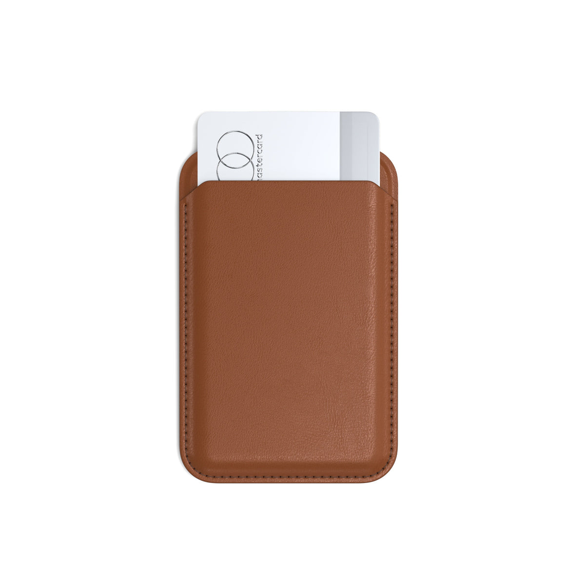 Satechi Vegan-Leather Wallet Stand - portfel i podstawka do iPhone'a z wegańskiej skóry kompatybilny z MagSafe brązowy