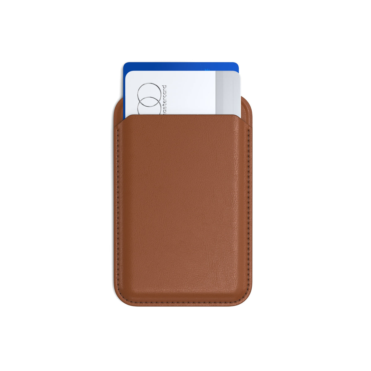 Satechi Vegan-Leather Wallet Stand - portfel i podstawka do iPhone'a z wegańskiej skóry kompatybilny z MagSafe brązowy