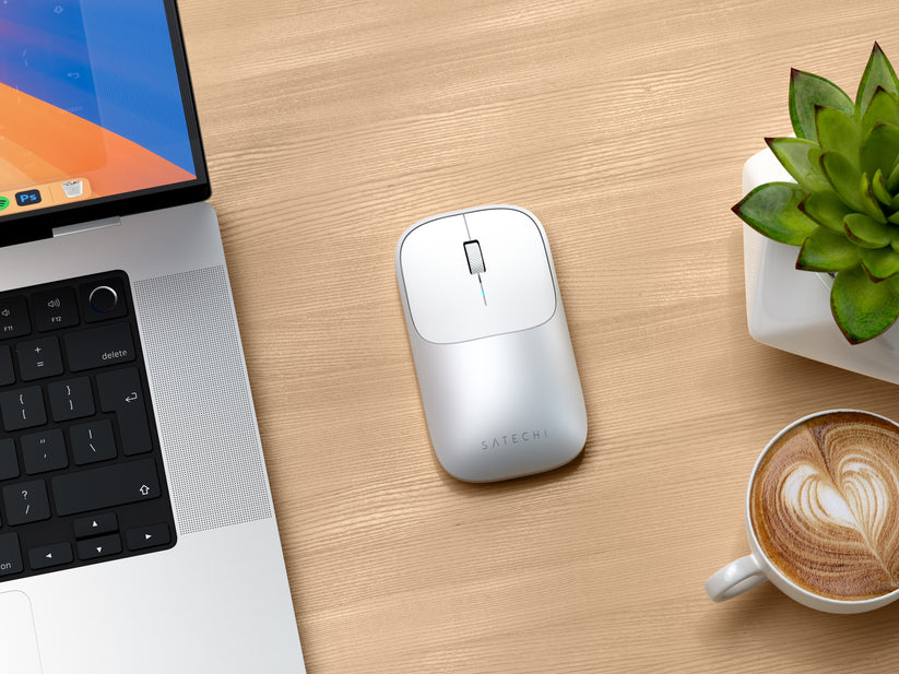 Satechi Slim EX Mouse - mysz bezprzewodowa do dwóch urządzeń srebrna