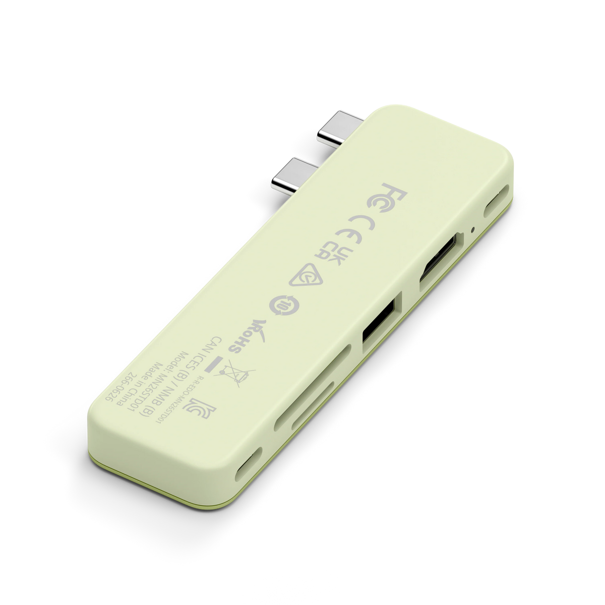 Satechi USB-C Snap Hub - adapter do urządzeń mobilnych USB-C/USB-A/HDMI 4K/czytnik kart micro/SD/USB-C PD żółty