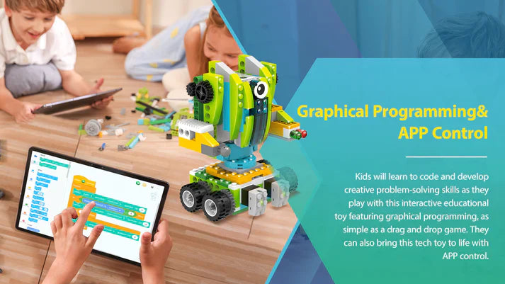 Makerzoid Robot Master Standard - zestaw ponad 370 klocków edukacyjnych z możliwością kodowania