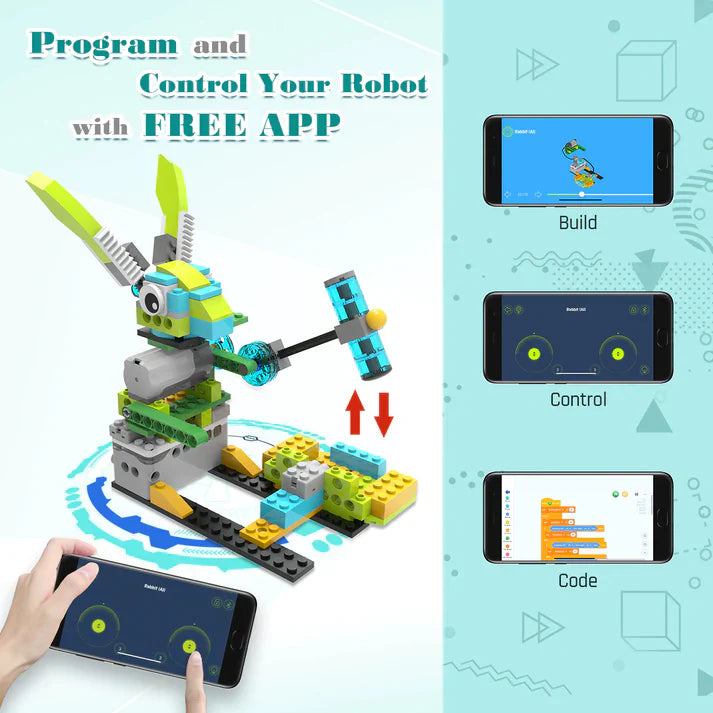 Makerzoid Robot Master Standard - zestaw ponad 370 klocków edukacyjnych z możliwością kodowania