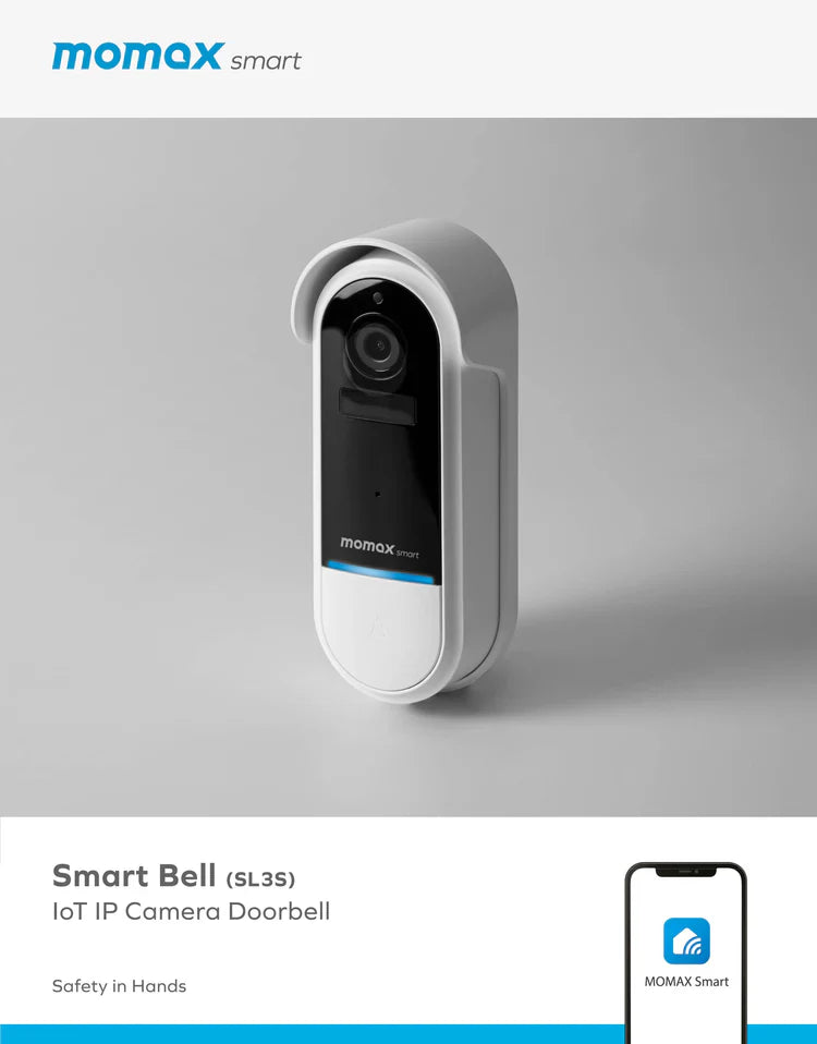 Inteligentny dzwonek do drzwi z wbudowaną kamerą - Momax Smart Bell loT IP Camera Doorbell