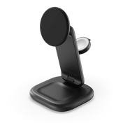 Satechi 3in1 Qi2 25W Foldable Charging Stand - składana ładowarka bezprzewodowa 3w1 czarna