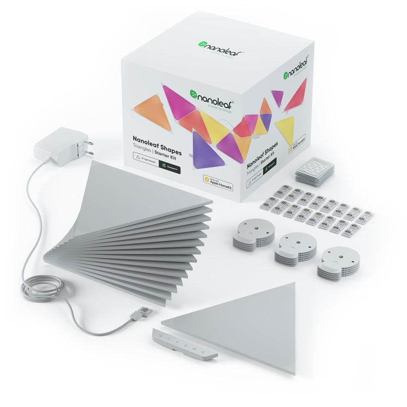Zestaw paneli świetlnych Nanoleaf Shapes Triangles Smarter Kit (15 paneli świetlnych)