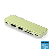 Satechi USB-C Snap Hub - adapter do urządzeń mobilnych USB-C/USB-A/HDMI 4K/czytnik kart micro/SD/USB-C PD żółty