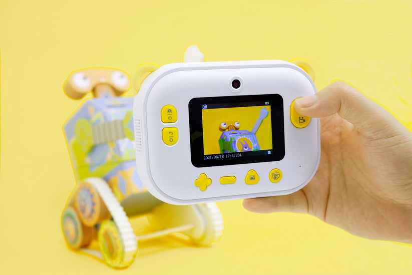 myFirst Camera Insta Wi - aparat natychmiastowy dla dzieci z drukarką i możliwością drukowania etykiet żółty