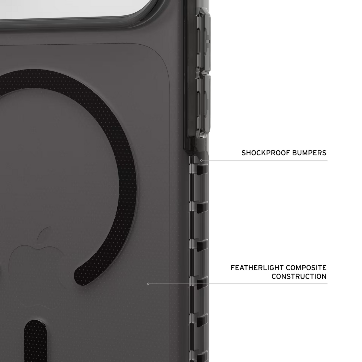 UAG Plyo LT MagSafe - etui do iPhone 18 Pro / 17 Pro kompatybilne z MagSafe ash/black