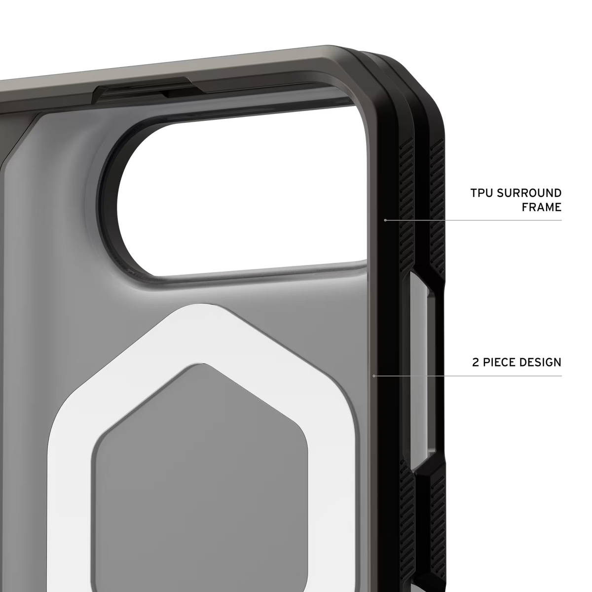 UAG Mouve MagSafe - etui do iPhone Duo kompatybilne z MagSafe ash