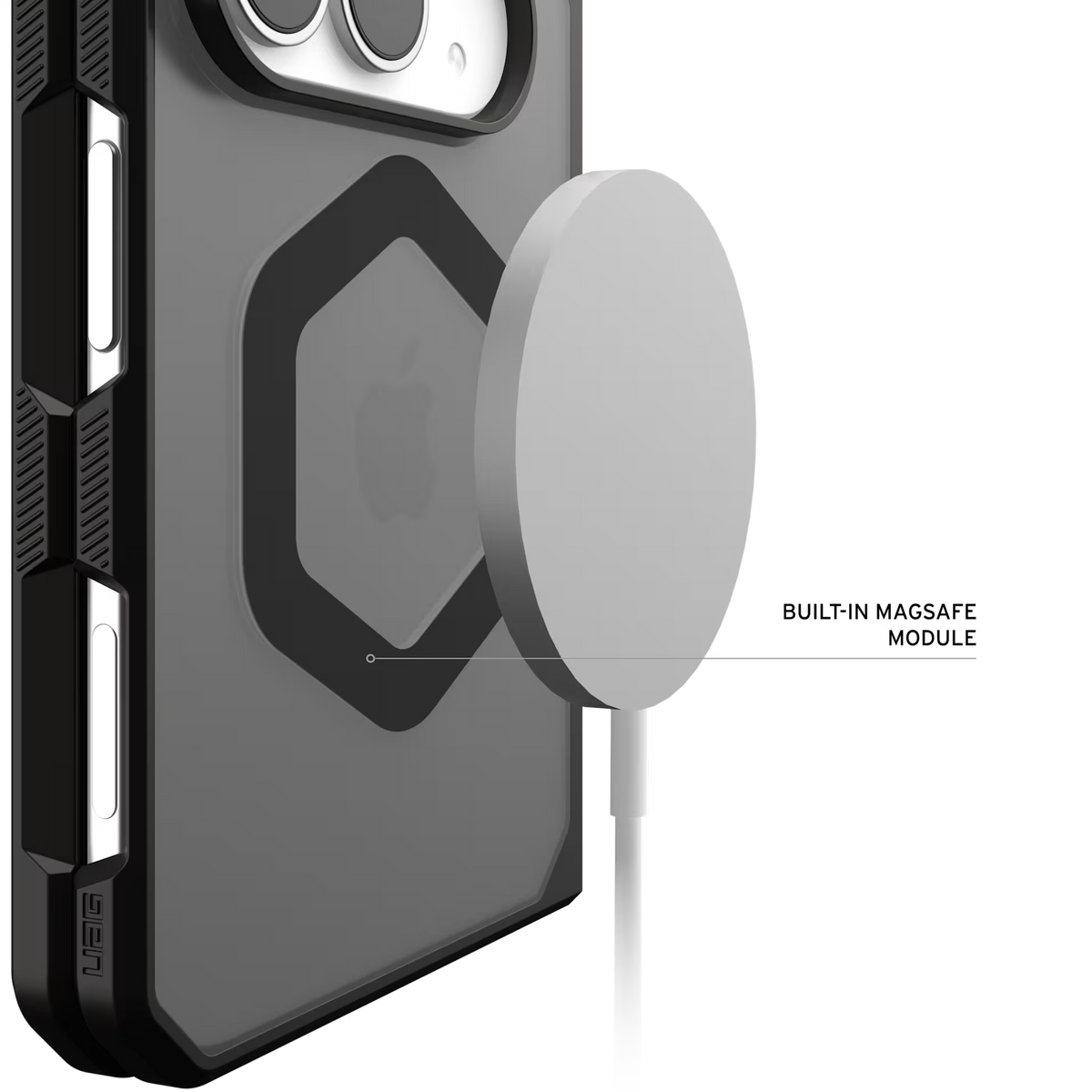 UAG Mouve MagSafe - etui do iPhone Duo kompatybilne z MagSafe ash