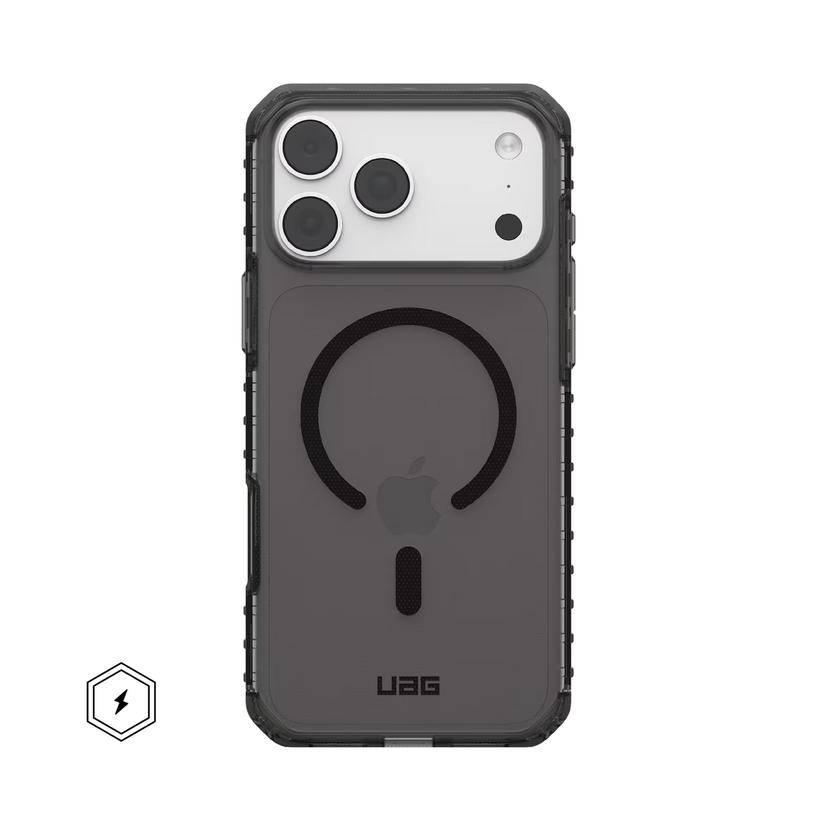 UAG Plyo LT MagSafe - etui do iPhone 18 Pro / 17 Pro kompatybilne z MagSafe ash/black