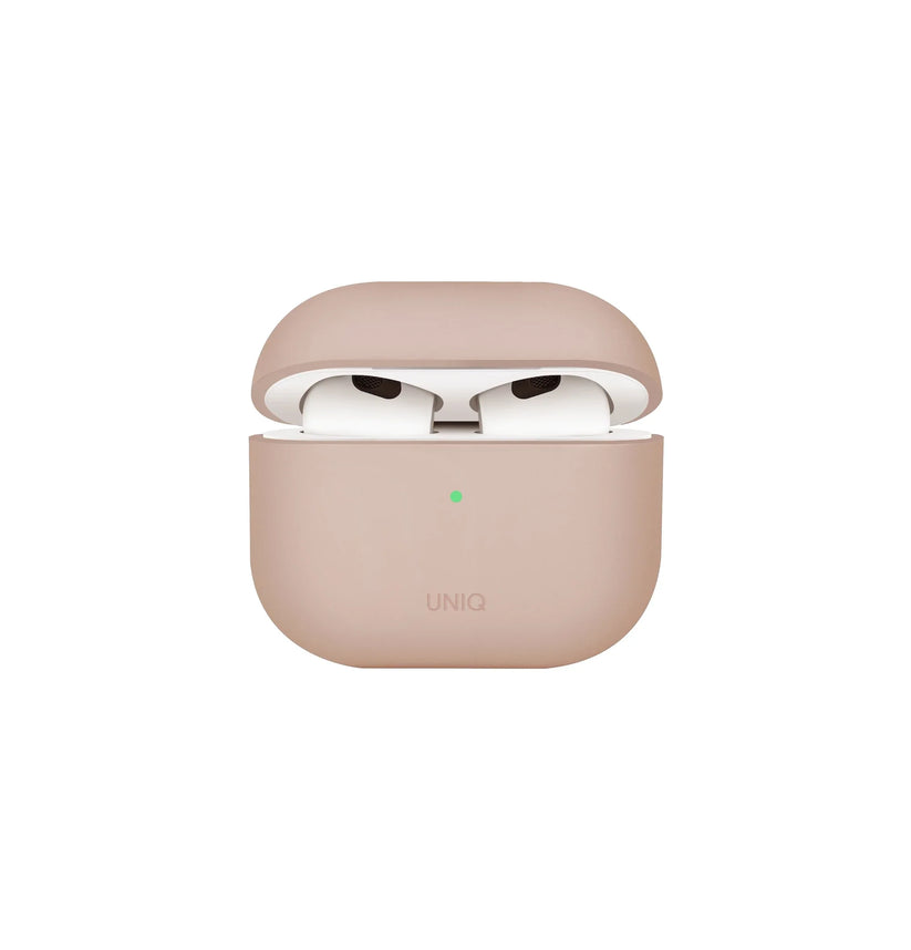 UNIQ Lino - etui silikonowe do AirPods 4 różowe