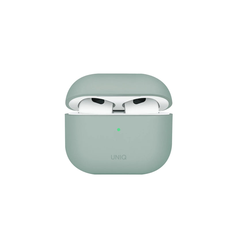 UNIQ Lino - etui silikonowe do AirPods 4 zielony