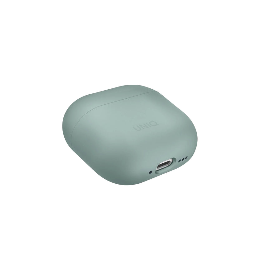 UNIQ Lino - etui silikonowe do AirPods 4 zielony