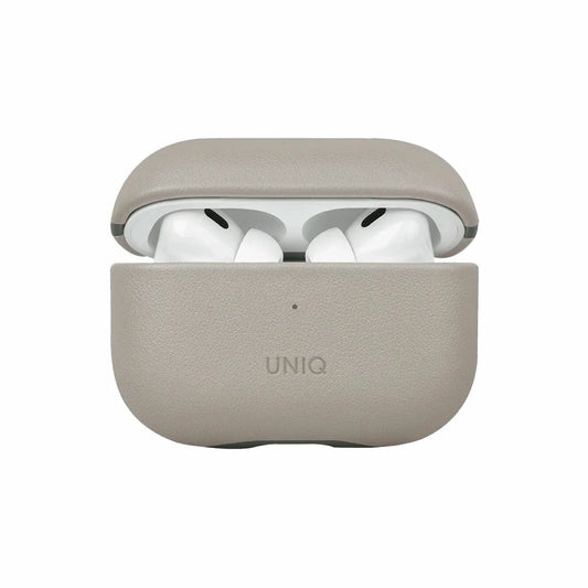UNIQ Lyden DS - etui ze sztucznej skóry do AirPods Pro 2 beżowe zielone