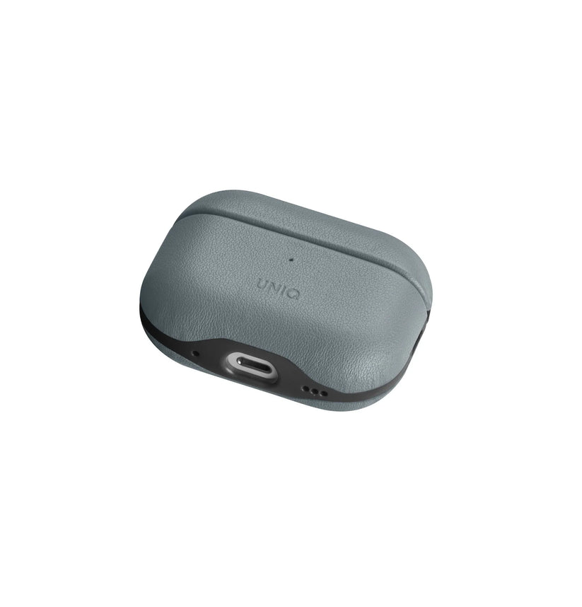 UNIQ Lyden DS - etui ze sztucznej skóry do AirPods Pro 2 niebieskie czarne