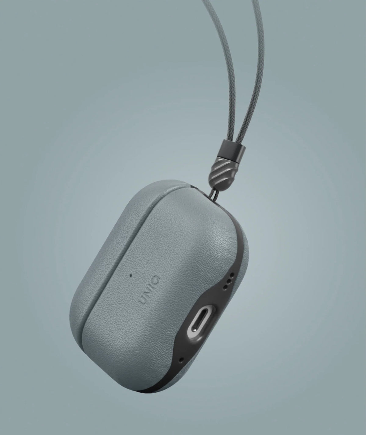 UNIQ Lyden DS - etui ze sztucznej skóry do AirPods Pro 2 niebieskie czarne
