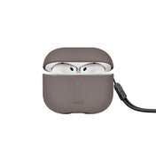 UNIQ Lyden DS - etui ze sztucznej skóry do AirPods 4 szare