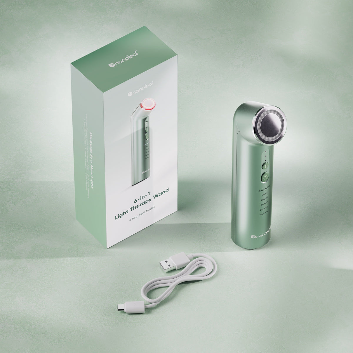 Nanoleaf Wellness 6-in-1 Light Therapy Wand - urządzenie do terapii światłem