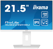 IIYAMA Monitor 21,5" ProLite IPS, 100Hz, FreeSync, PIVOT, 0.4ms, HDMI, DP, 4xUSB 3.2, 2x2W, HAS (150mm) biały