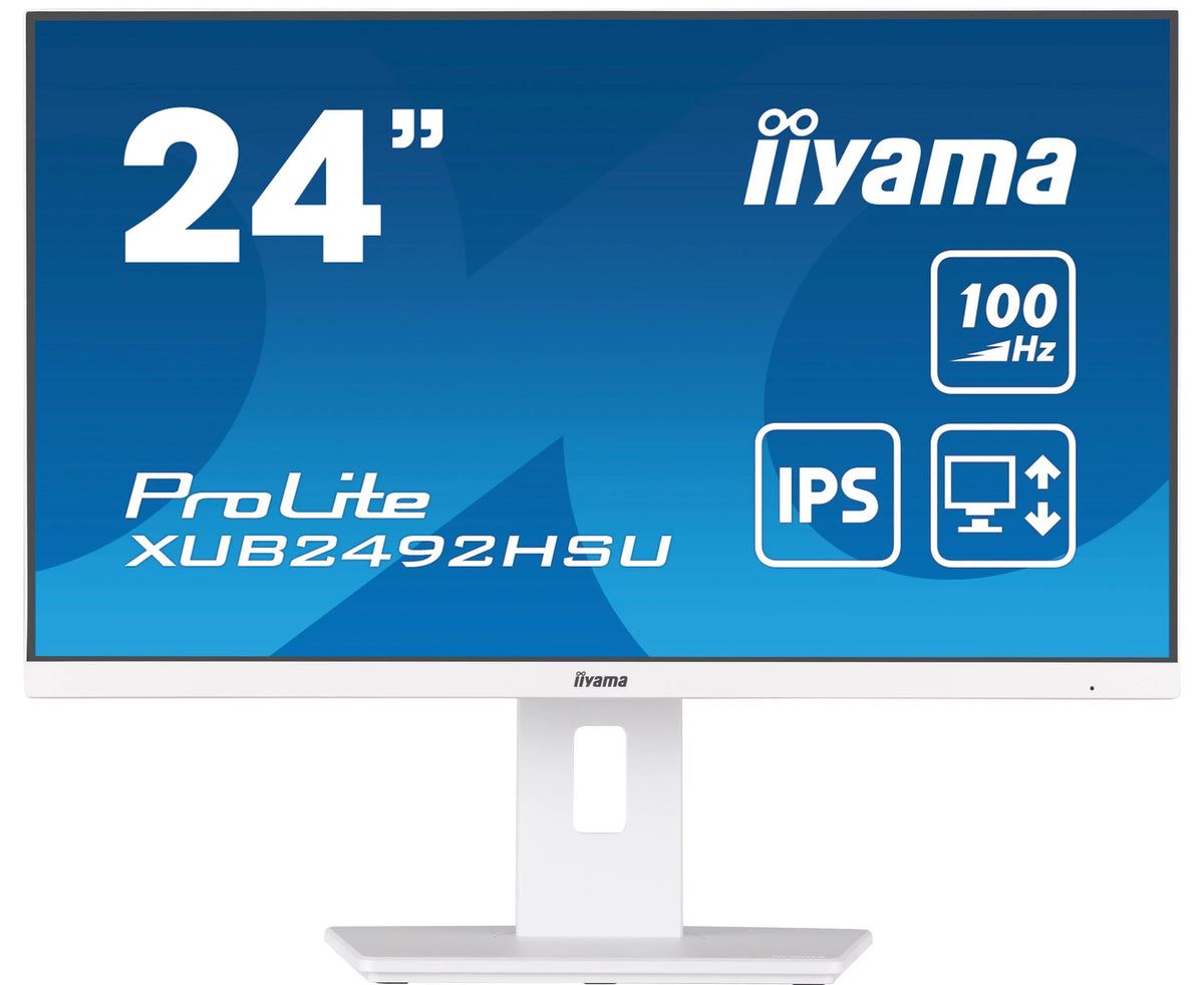 IIYAMA Monitor 23,8" IPS HDMI DP 100Hz SLIM,HAS (150mm) 4xUSB - biały