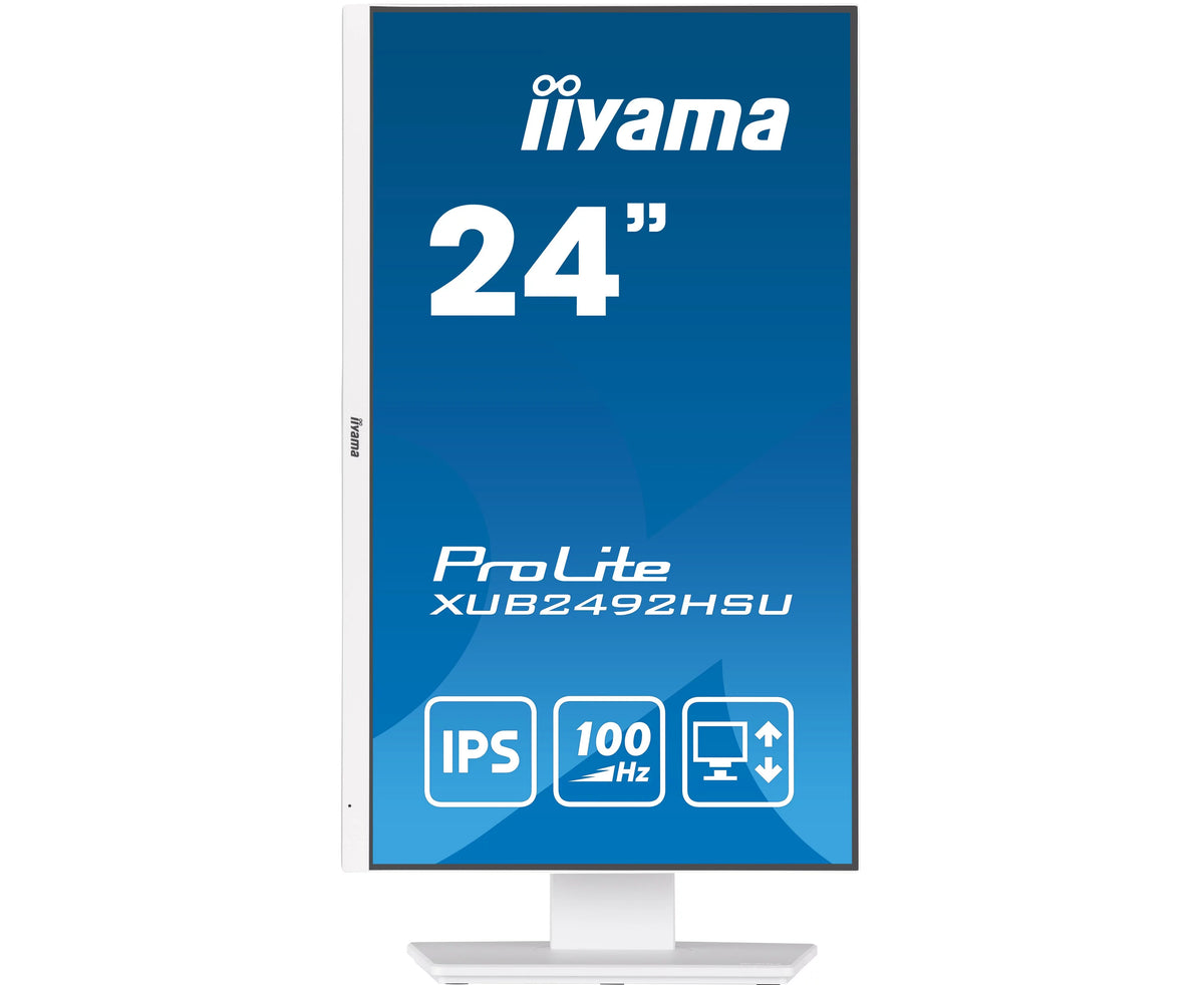 IIYAMA Monitor 23,8" IPS HDMI DP 100Hz SLIM,HAS (150mm) 4xUSB - biały