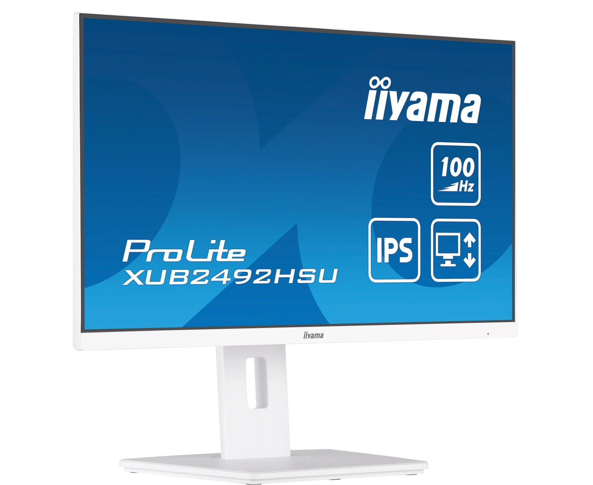 IIYAMA Monitor 23,8" IPS HDMI DP 100Hz SLIM,HAS (150mm) 4xUSB - biały