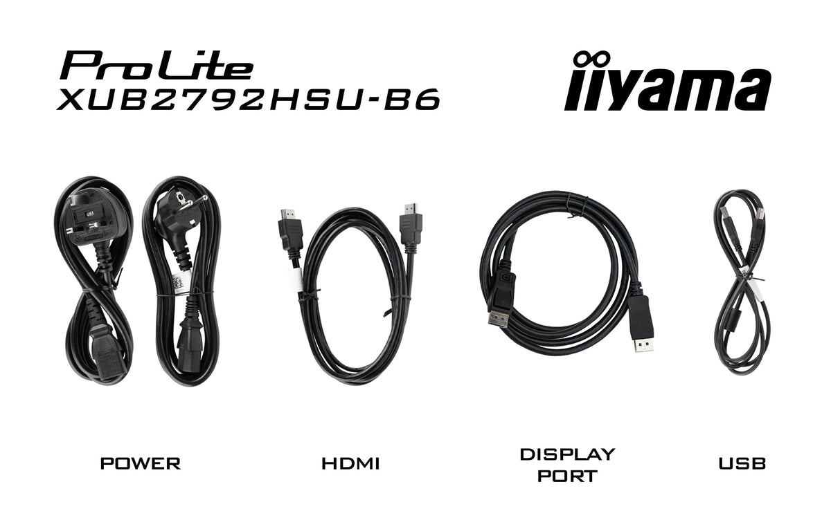 IIYAMA Monitor 27" ProLite IPS SLIM, HDMI, DP, 100Hz, 4xUSB 3.2, PIVOT, HAS (150mm), 2x2W czarny