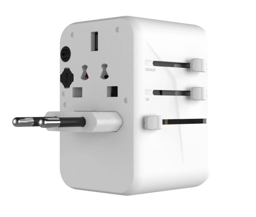 FIXED ładowarka adapter podróżny 3xUSB-C 2xUSB-A 65W - biały