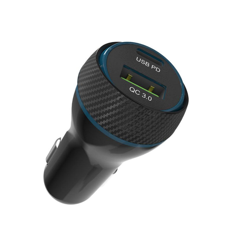 Adam Elements Omnia C1+ - ładowarka samochodowa USB-C USB-A 45W czarna