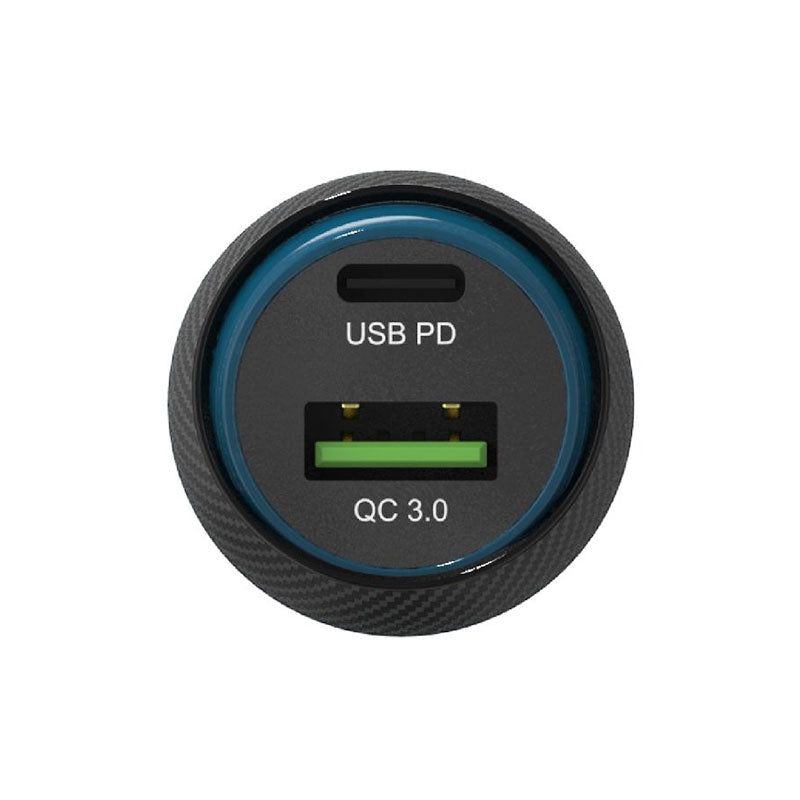 Adam Elements Omnia C1+ - ładowarka samochodowa USB-C USB-A 45W czarna