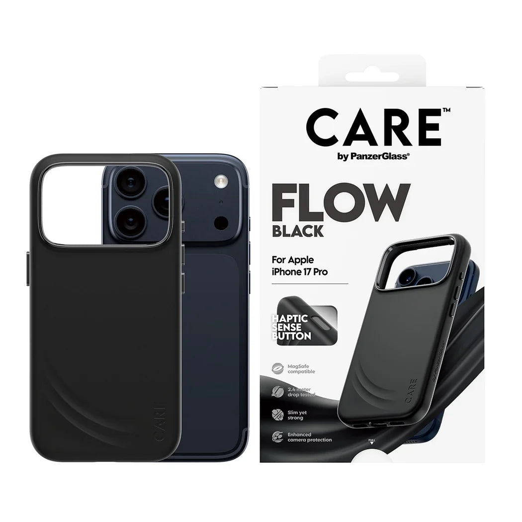 Care by PanzerGlass Feature Flow - etui MagSafe do iPhone 17 Pro czarne