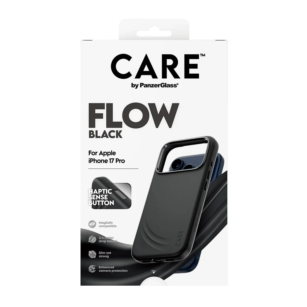 Care by PanzerGlass Feature Flow - etui MagSafe do iPhone 17 Pro czarne