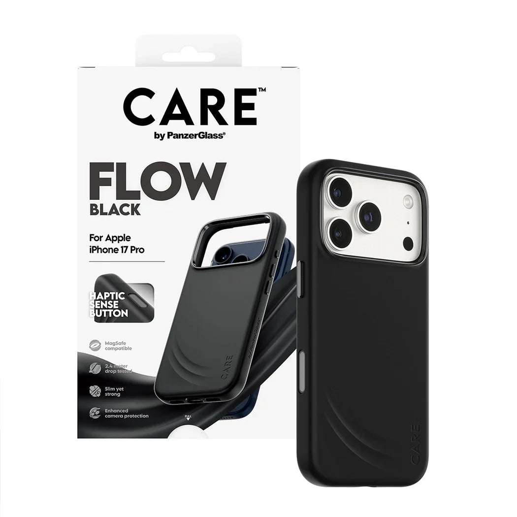 Care by PanzerGlass Feature Flow - etui MagSafe do iPhone 17 Pro czarne