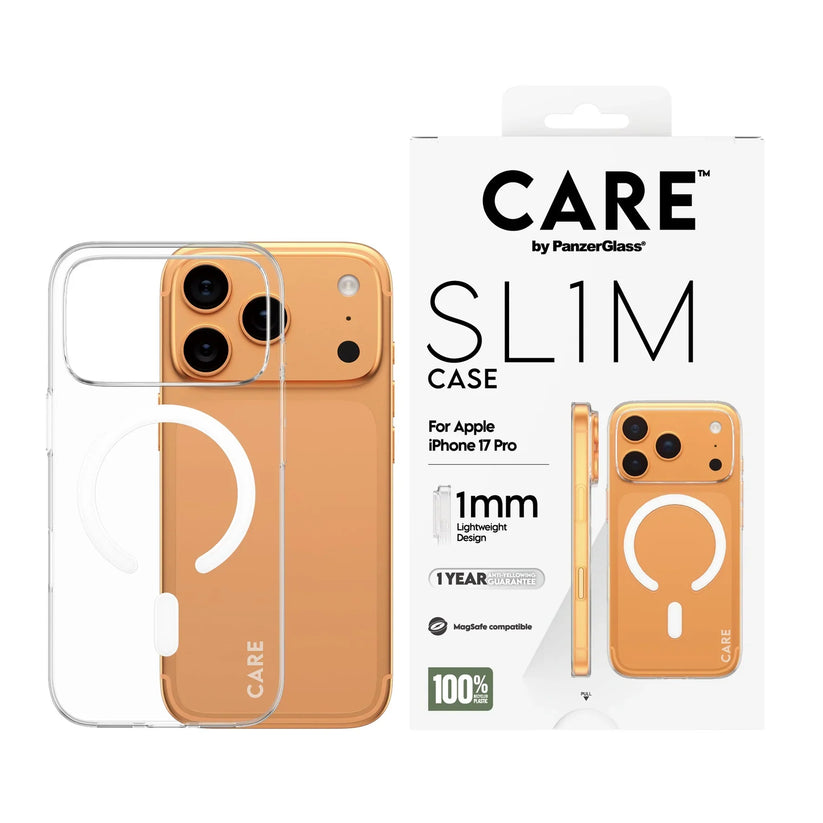 Care by PanzerGlass SL1M - etui MagSafe do iPhone 17 Pro przezroczyste