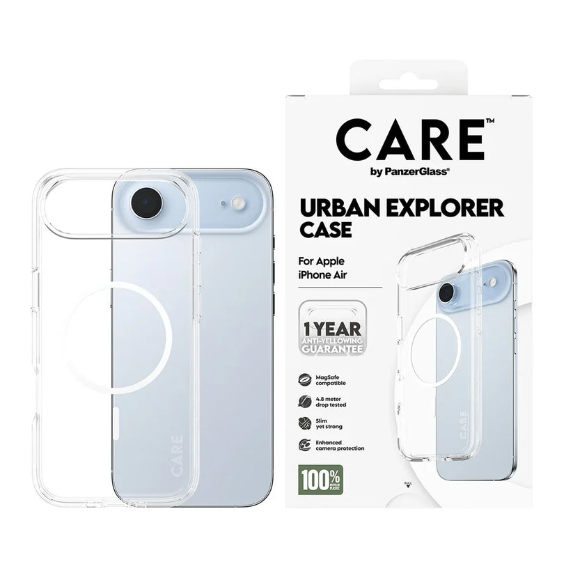 Care by PanzerGlass Flagship Urban Explorer - etui MagSafe do iPhone Air transparentne