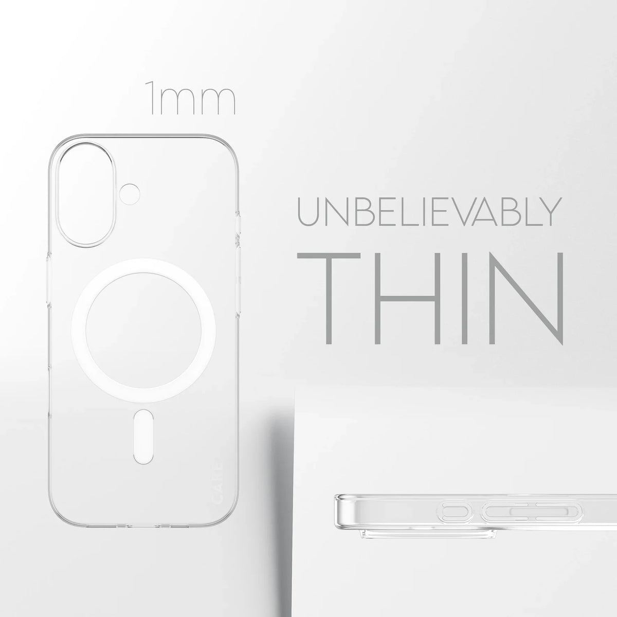 Care by PanzerGlass SL1M - etui MagSafe do iPhone 17 przezroczyste