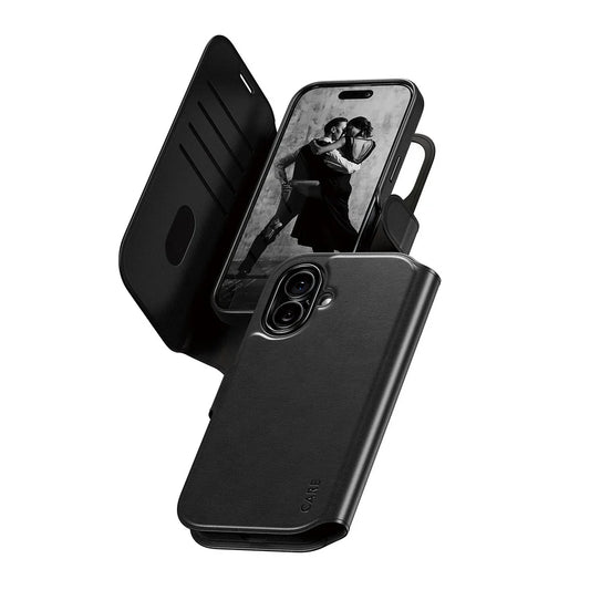 Care by PanzerGlass Feature Case Tango 2in1 - etui Magsafe z klapką 2w1 iPhone 17 czarne