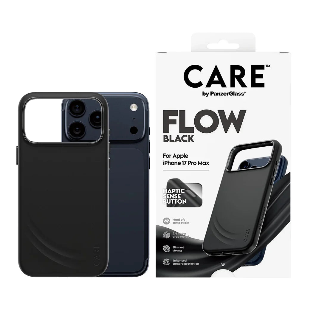 Care by PanzerGlass Feature Flow - etui MagSafe do iPhone 17 Pro Max czarne