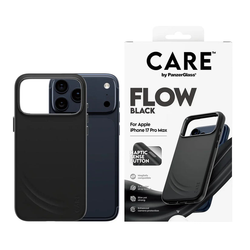 Care by PanzerGlass Feature Flow - etui MagSafe do iPhone 17 Pro Max czarne