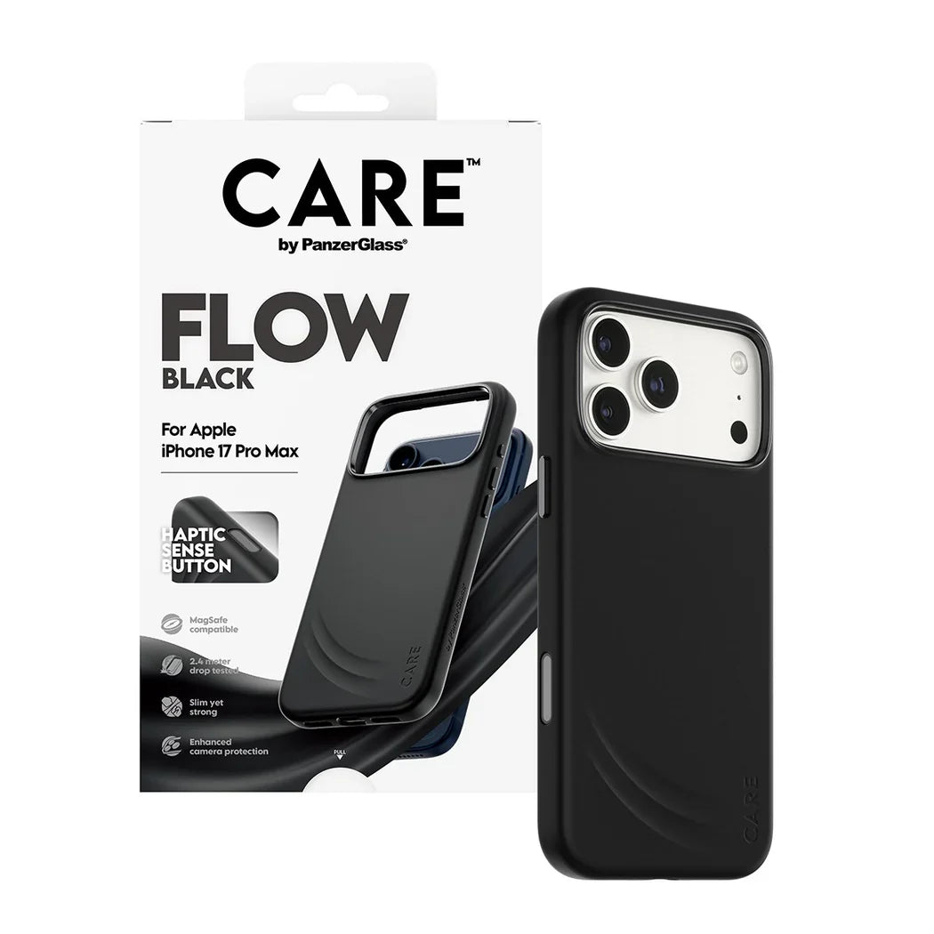 Care by PanzerGlass Feature Flow - etui MagSafe do iPhone 17 Pro Max czarne