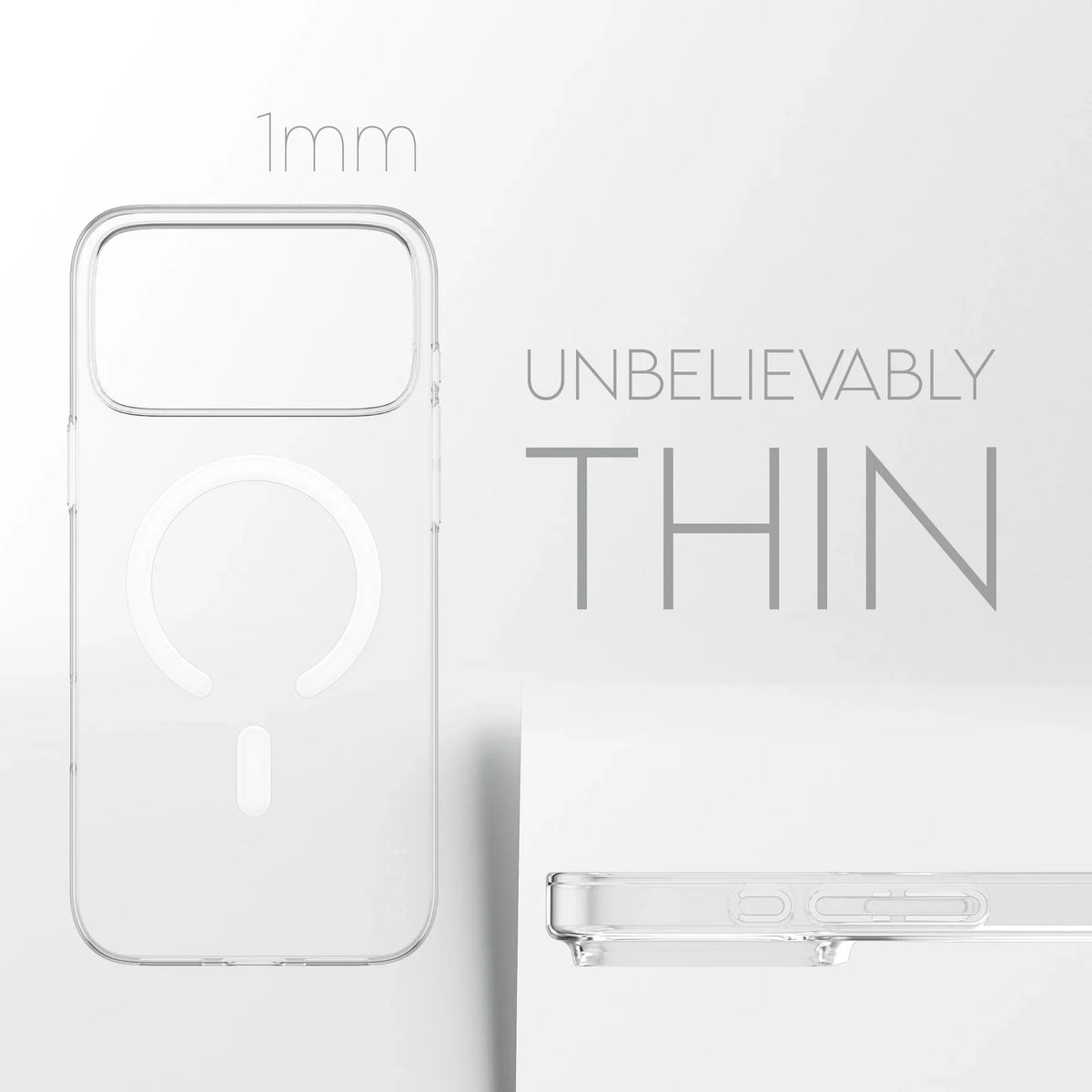 Care by PanzerGlass SL1M - etui MagSafe do iPhone 17 Pro Max przezroczyste