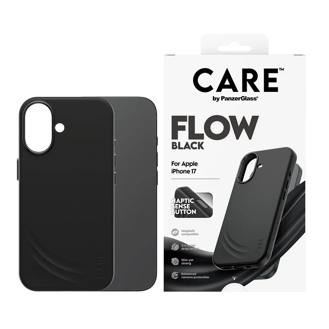 Care by PanzerGlass Feature Flow - etui MagSafe do iPhone 17 czarne